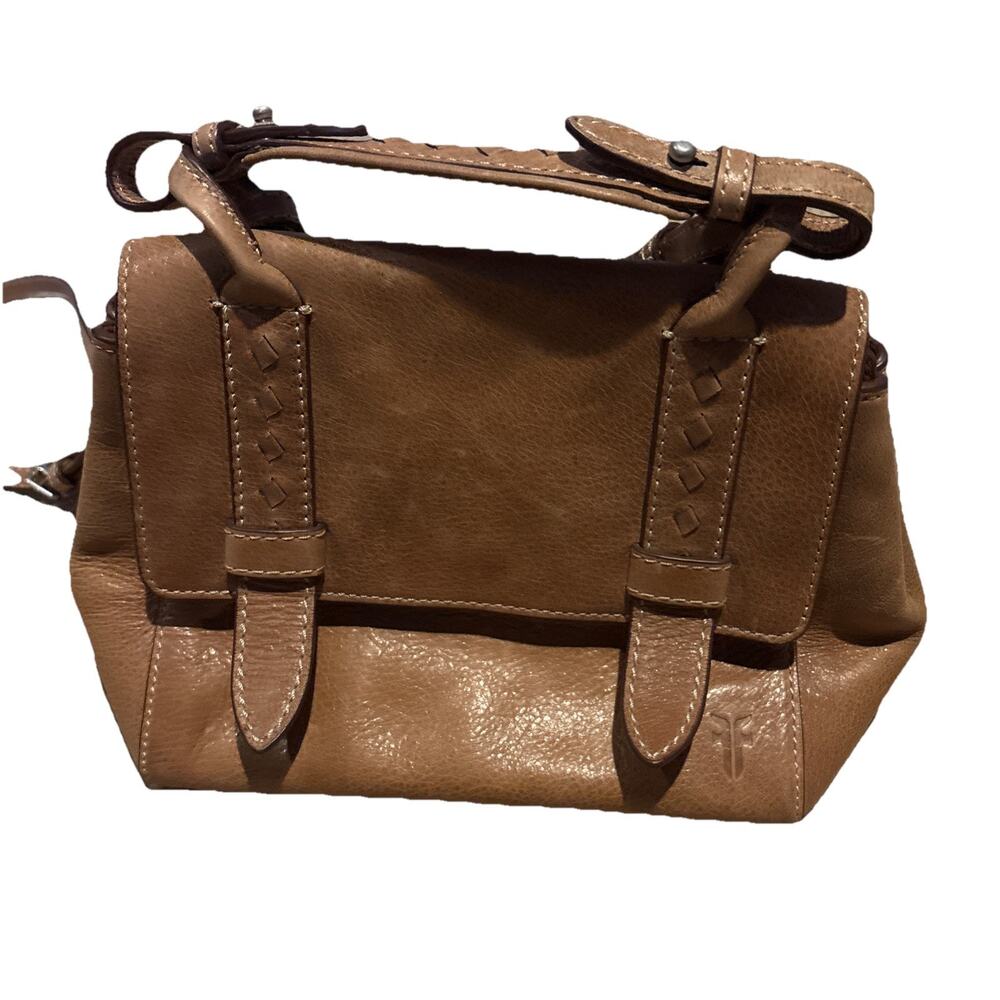 Frye Reed Tan Mini Crossbody Bag Leather Bag Sachel Handbag